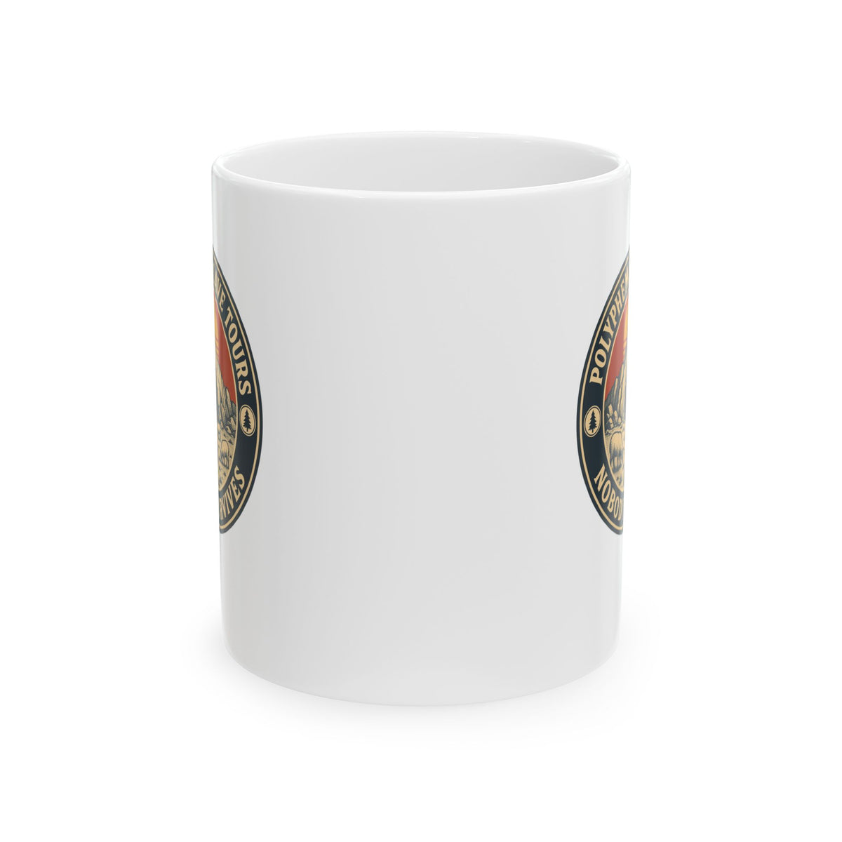 Polyphemus Cave Tours Nobody Survives Ceramic Mug, (11oz, 15oz)