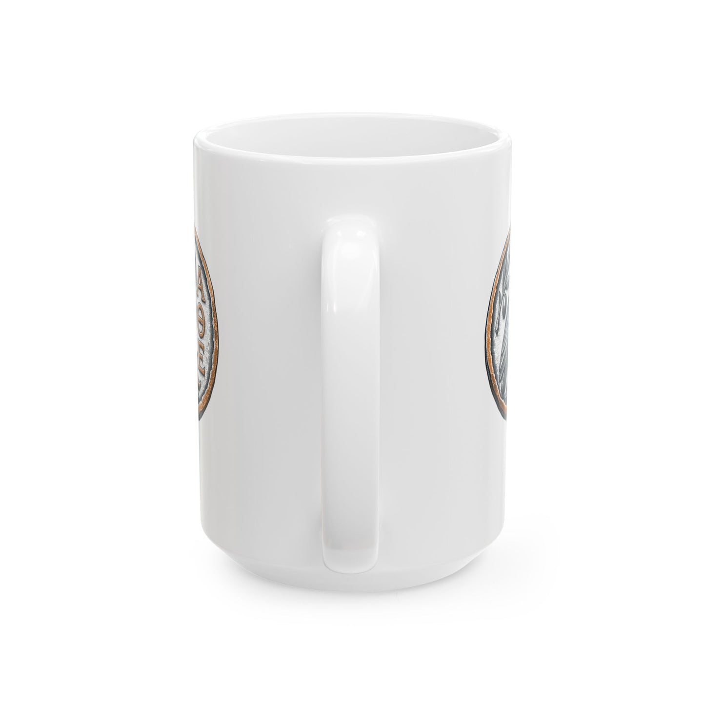 Athens Owl Coin Ceramic Mug, (11oz, 15oz)