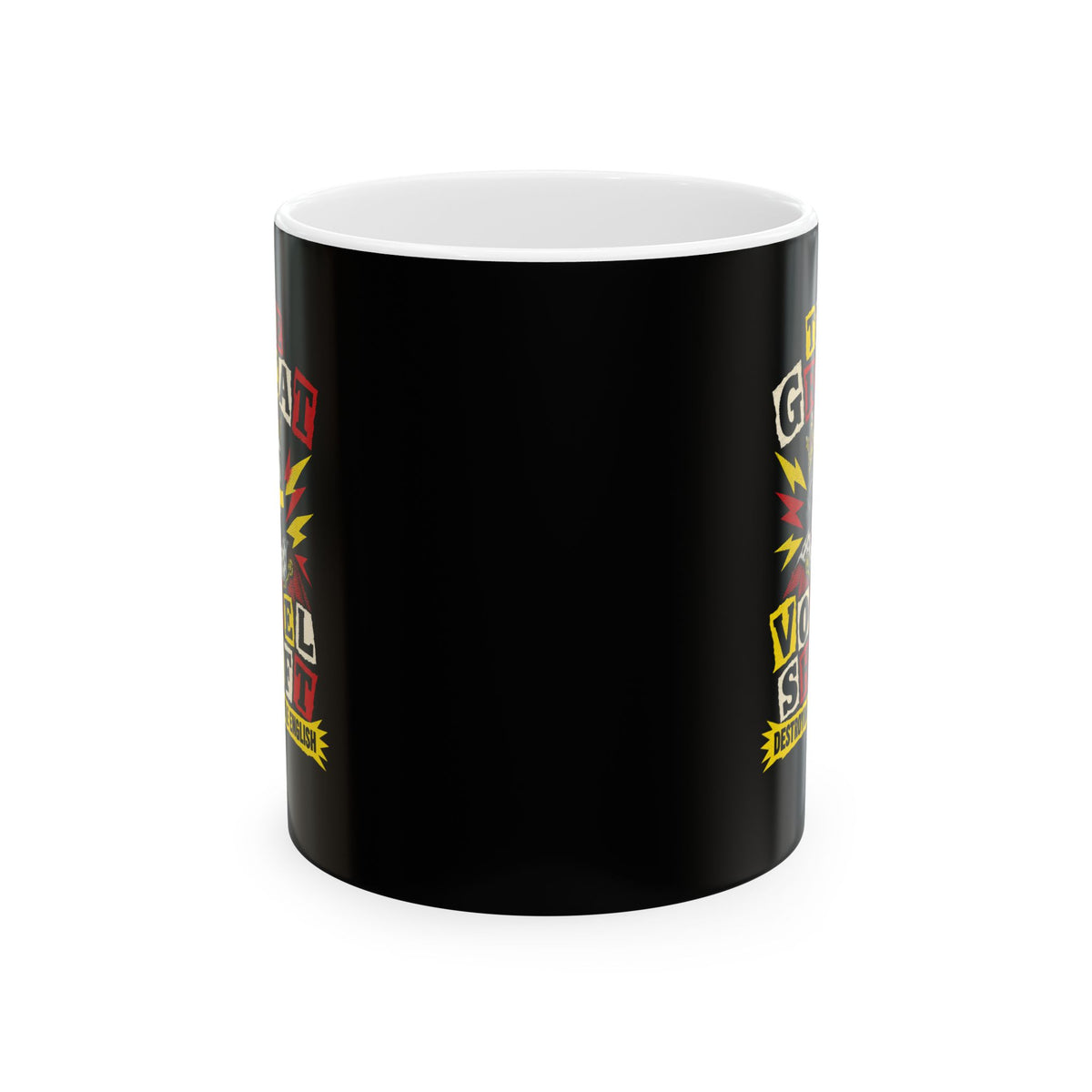 Great Vowel Shift Punk Ceramic Mug, (11oz, 15oz)