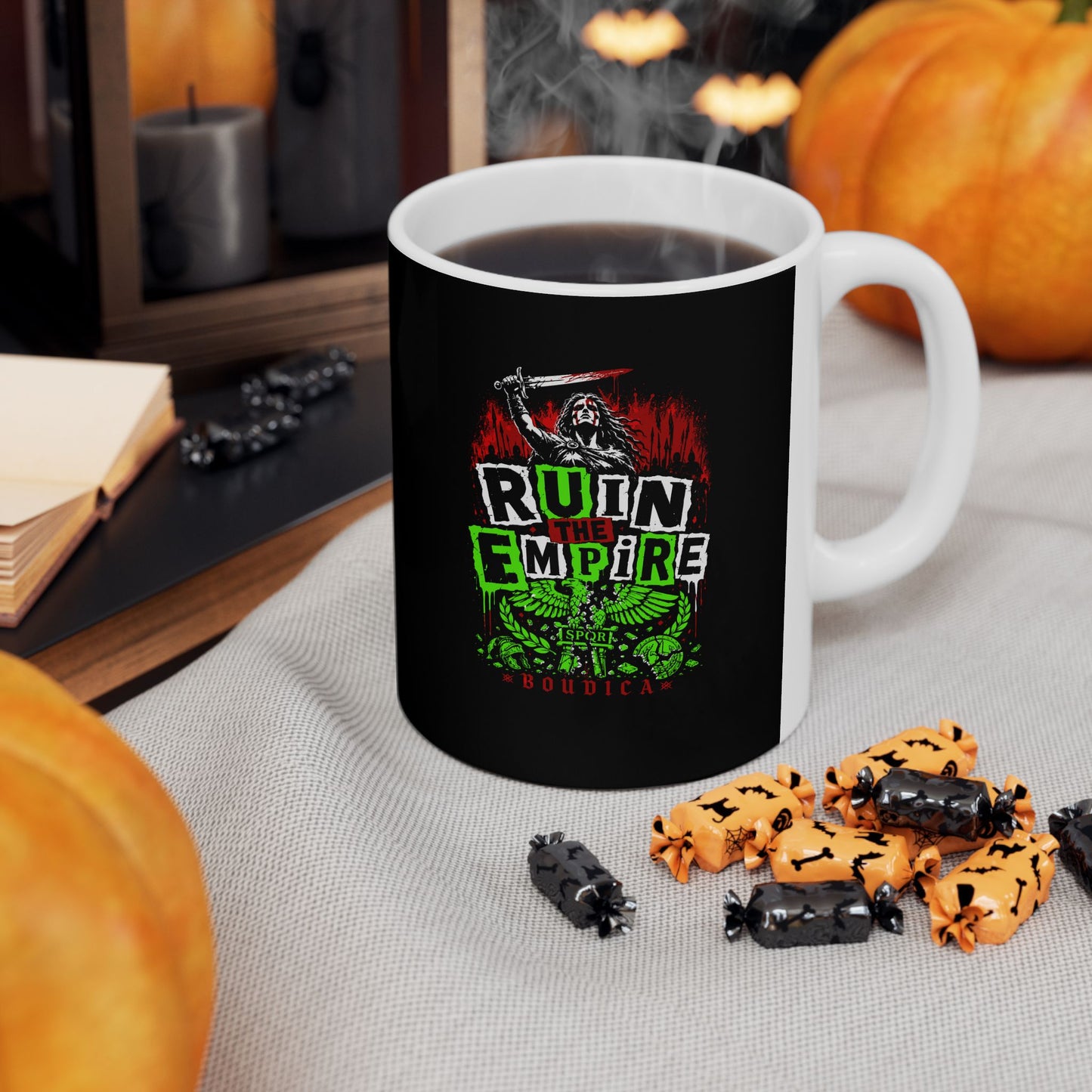 Boudica Punk Style Ruin Empire Ceramic Mug, (11oz, 15oz)