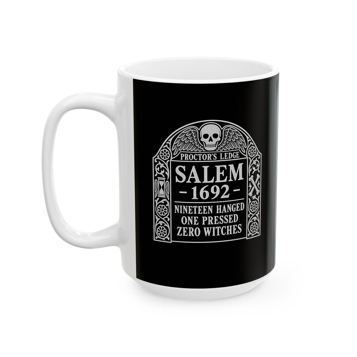 Proctor's Ledge Salem 1692 Zero Witches Ceramic Mug, (11oz, 15oz)
