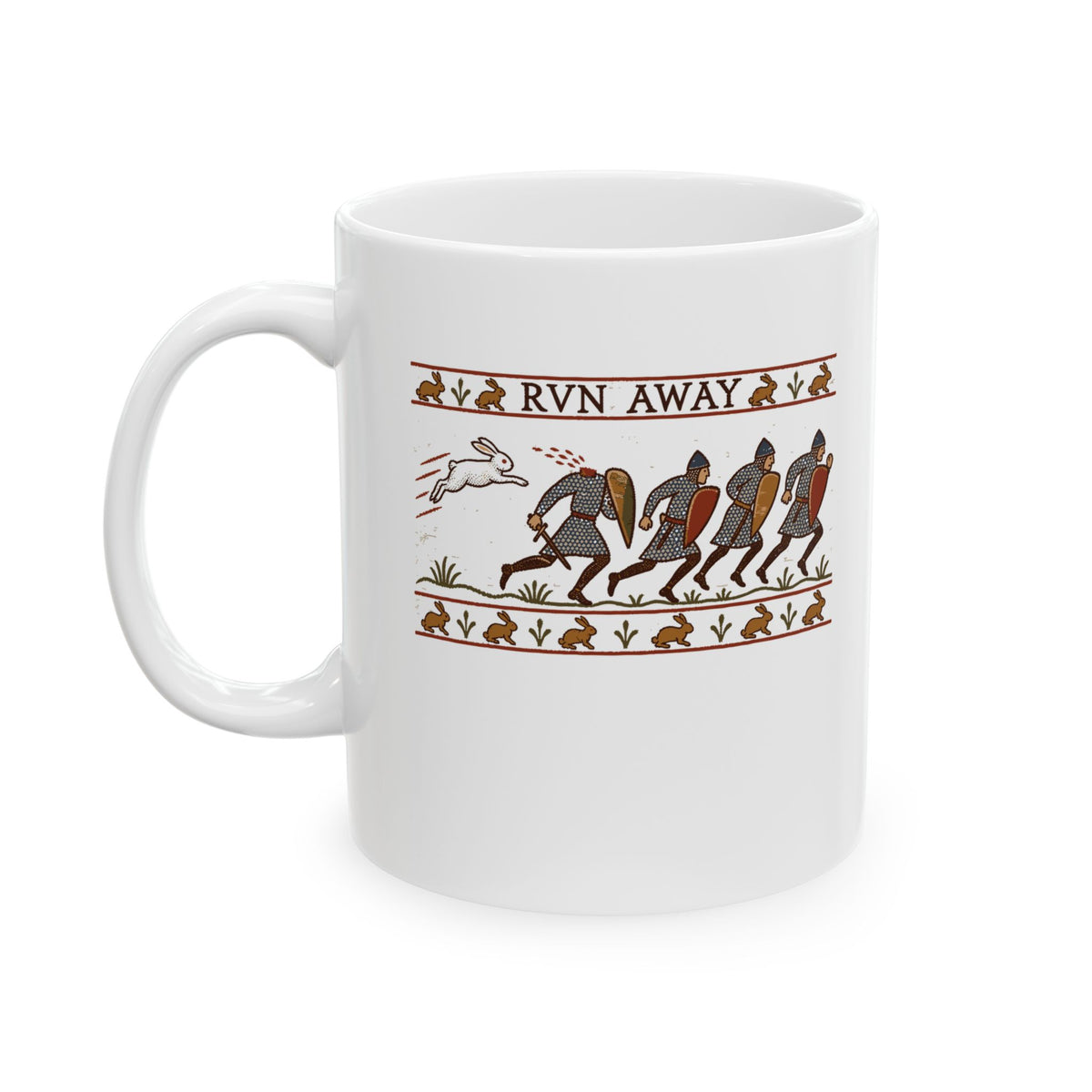 Run Away Killer Rabbit Holy Grail Ceramic Mug, (11oz, 15oz)