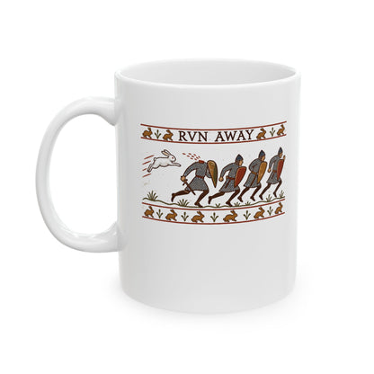 Run Away Killer Rabbit Holy Grail Ceramic Mug, (11oz, 15oz)