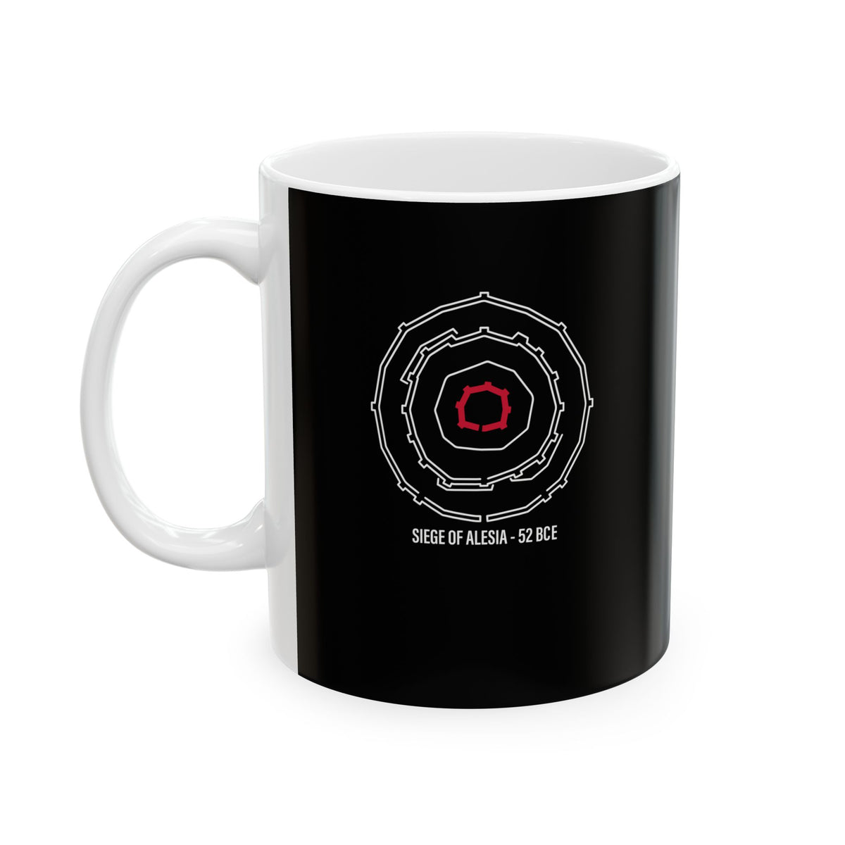 Siege of Alesia Schematic Ceramic Mug, (11oz, 15oz)