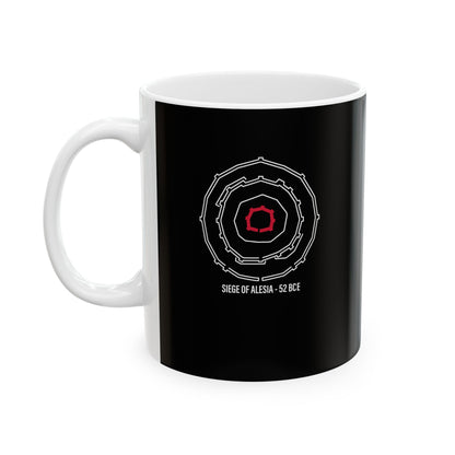 Siege of Alesia Schematic Ceramic Mug, (11oz, 15oz)