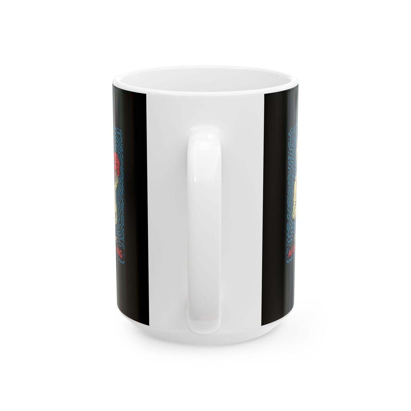 Socrates AI Knows Nothing Ceramic Mug, (11oz, 15oz)