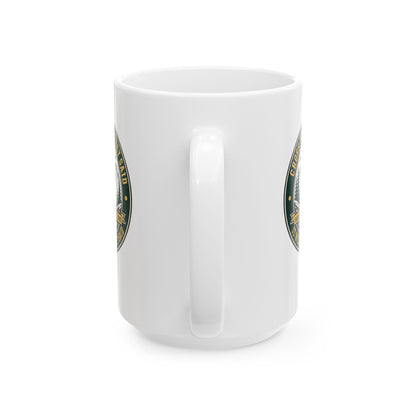 Badge Style Cross the Alps They Said Elephant Ceramic Mug, (11oz, 15oz)