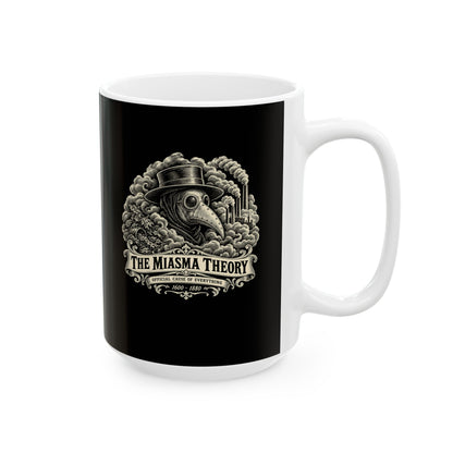 Miasma Theory Plague Doctor Ceramic Mug, (11oz, 15oz)
