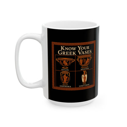 Know Your Greek Vases Red Figure Chart Ceramic Mug, (11oz, 15oz)