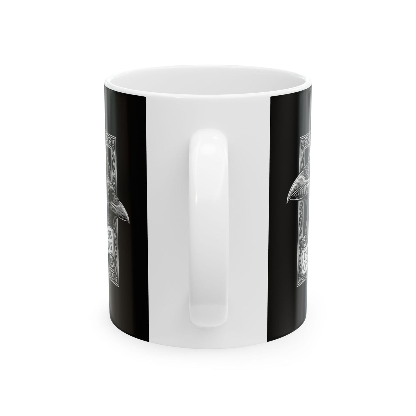 Huginn and Muninn Odin Ravens the Watchers Ceramic Mug, (11oz, 15oz)