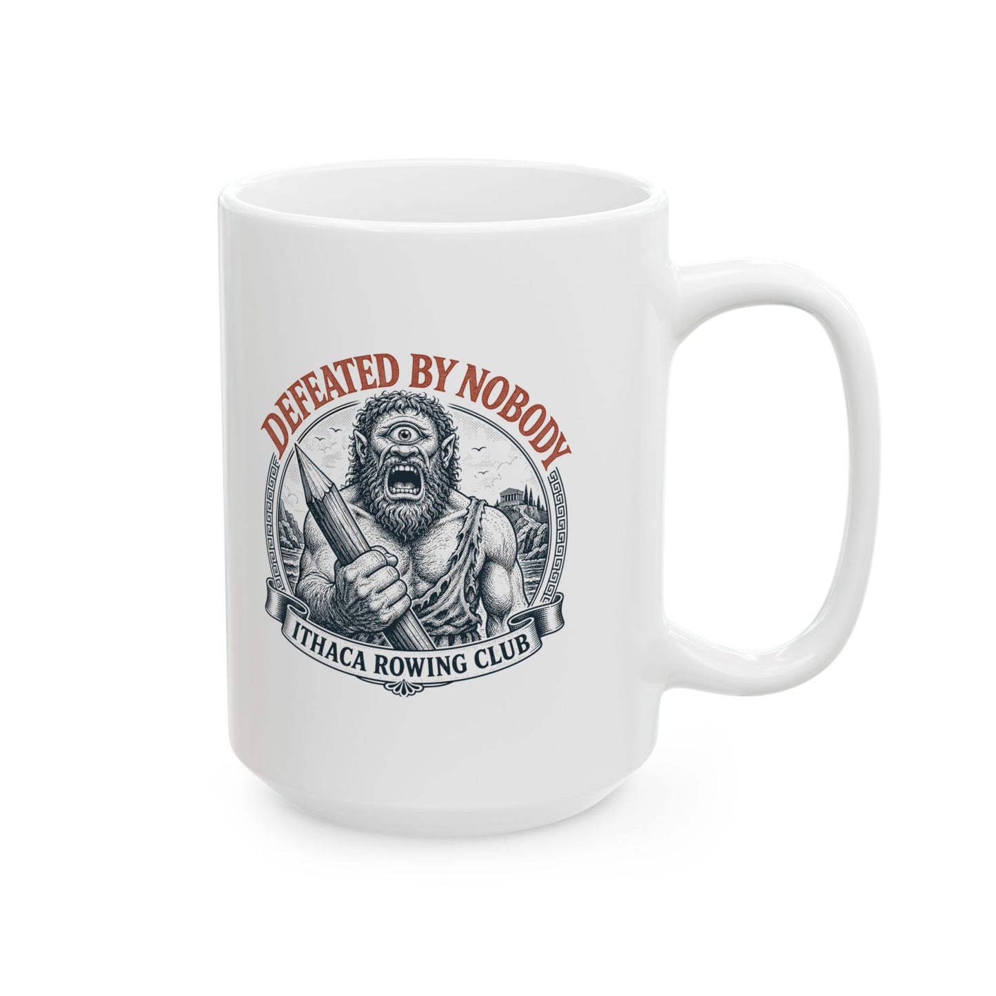 Polyphemus Defeated by Nobody Ceramic Mug, (11oz, 15oz)