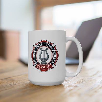 Emperor Nero's Fire fighting Brigade Ceramic Mug, (11oz, 15oz)