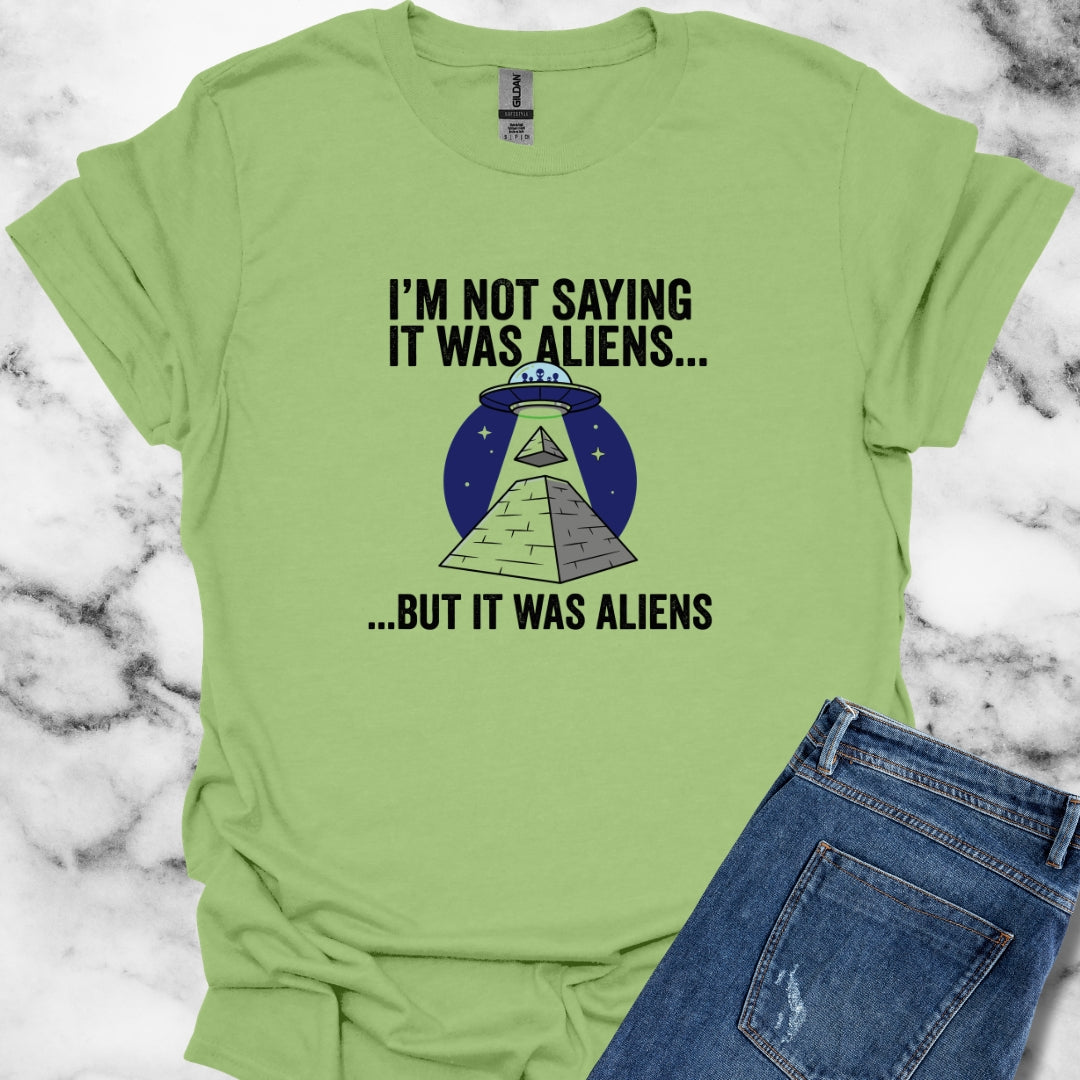 Aliens Built the Pyramids  Unisex Lightweight T-Shirt