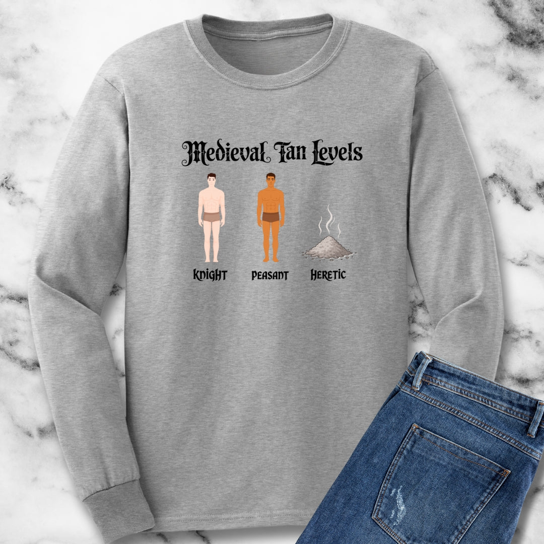 Medieval Tan Lines Heretic Unisex Long Sleeve Tee
