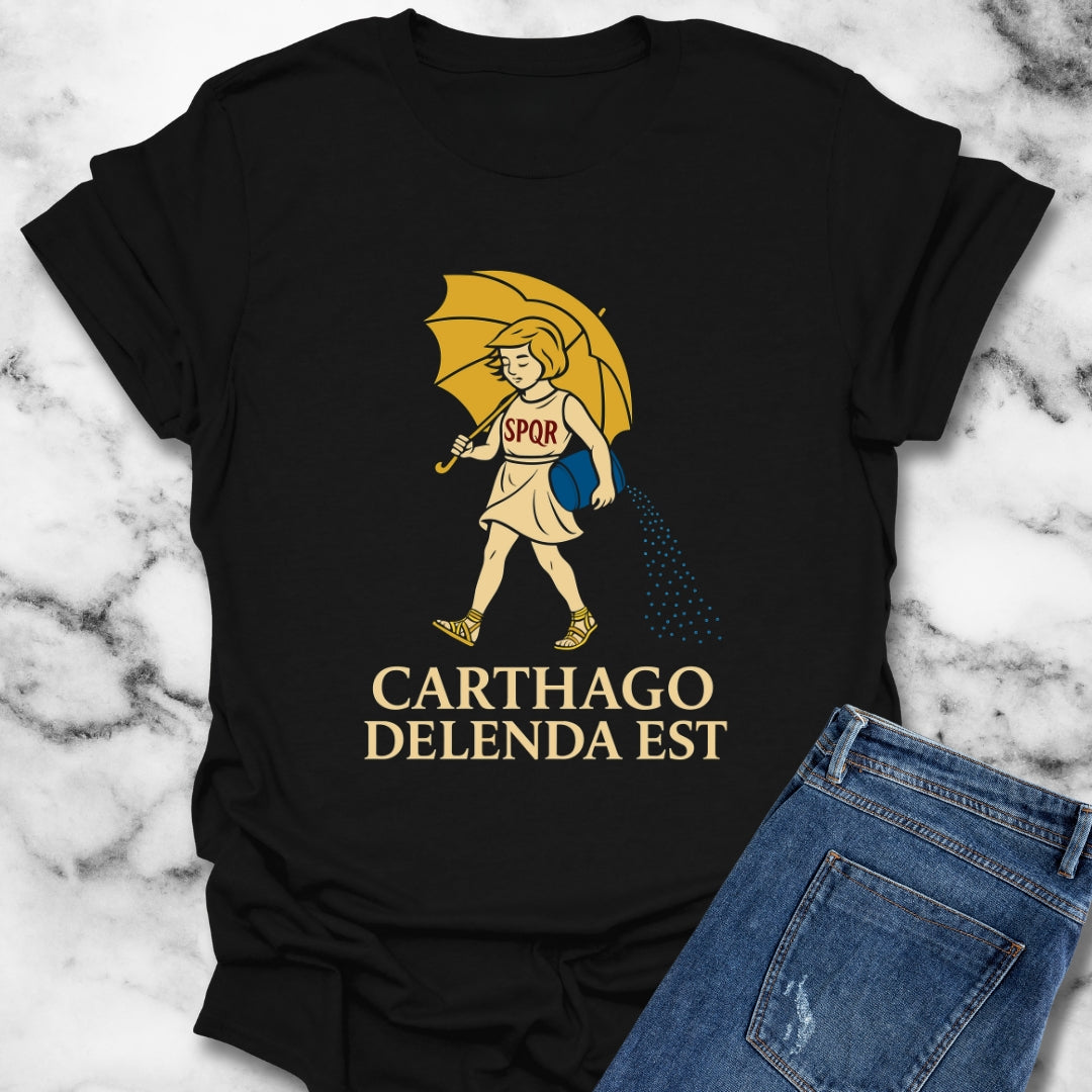Carthago Delenda Est Morton's Salt Parody Logo Unisex T-Shirt