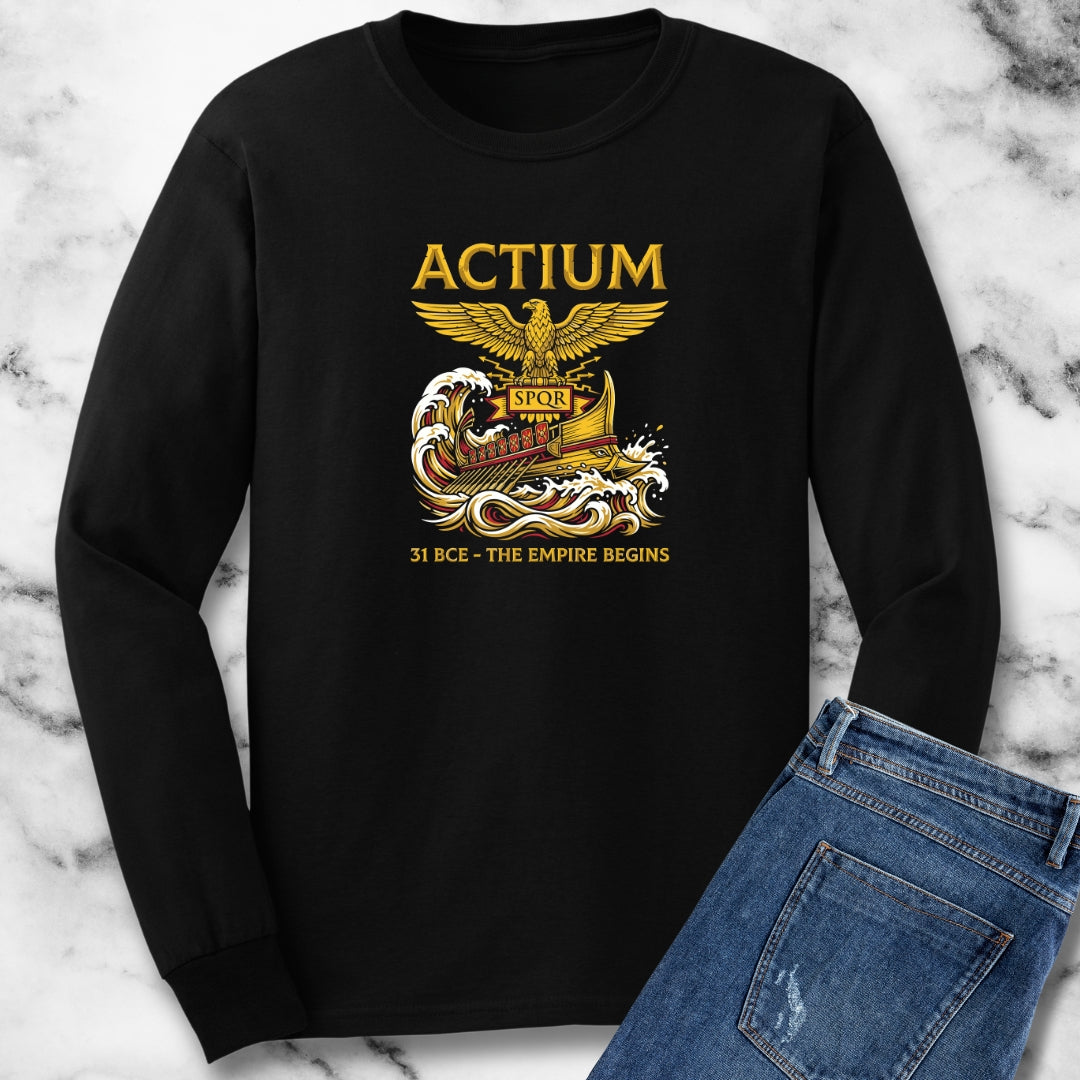 Battle of Actium Empire Begins Long Sleeve Tee