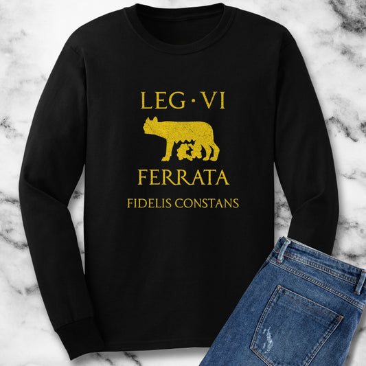 Legio VI Ferrata She Wolf  Roman Legion Unisex Long Sleeve Tee