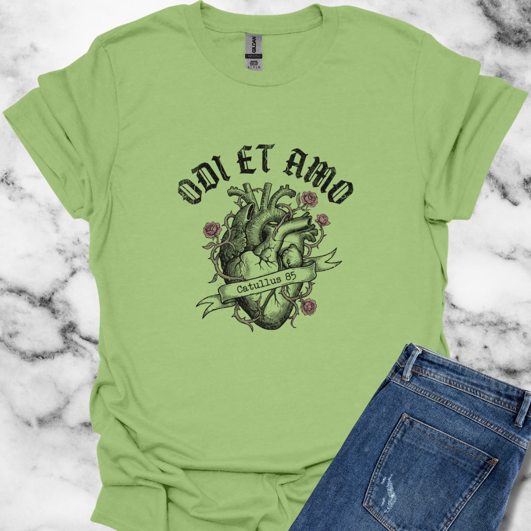 Catullus 85 Odi et Amo Love Hate Unisex Lightweight T-Shirt