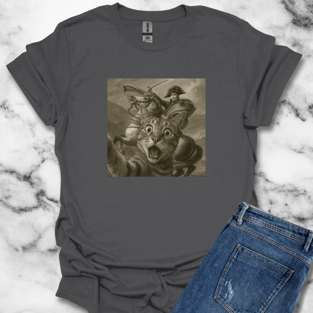 Cat Selfie with Napoleon T-Shirt