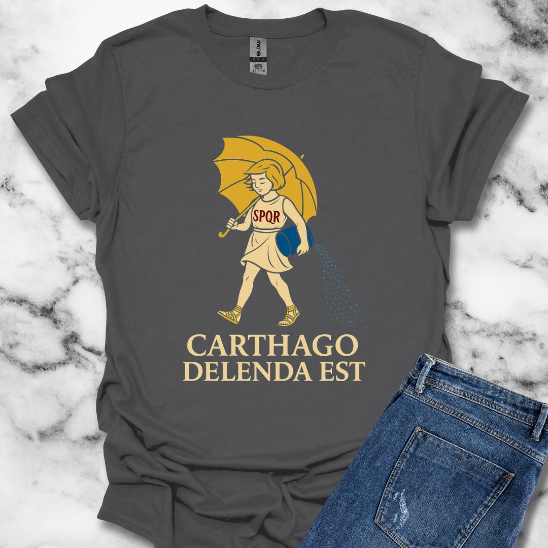 Carthago Delenda Est Morton's Salt Parody Logo Unisex T-Shirt