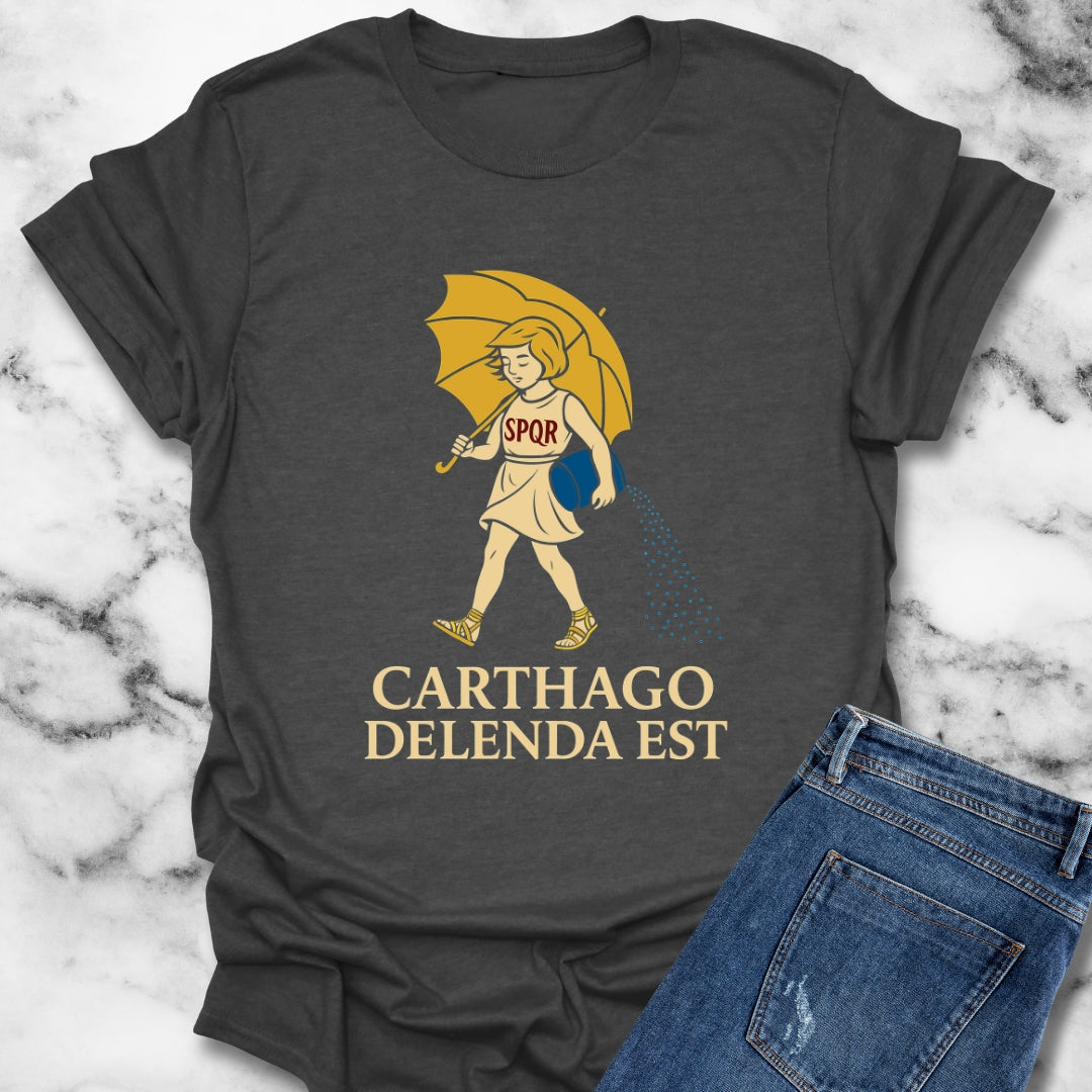 Carthago Delenda Est Morton's Salt Parody Logo Unisex T-Shirt