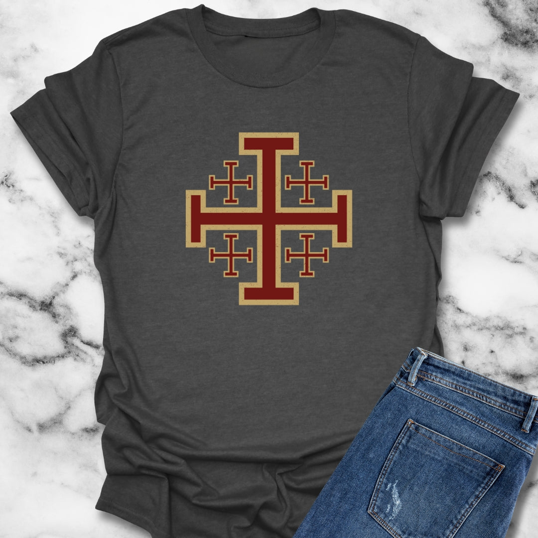 Jerusalem Crosses Templar Symbol T-Shirt