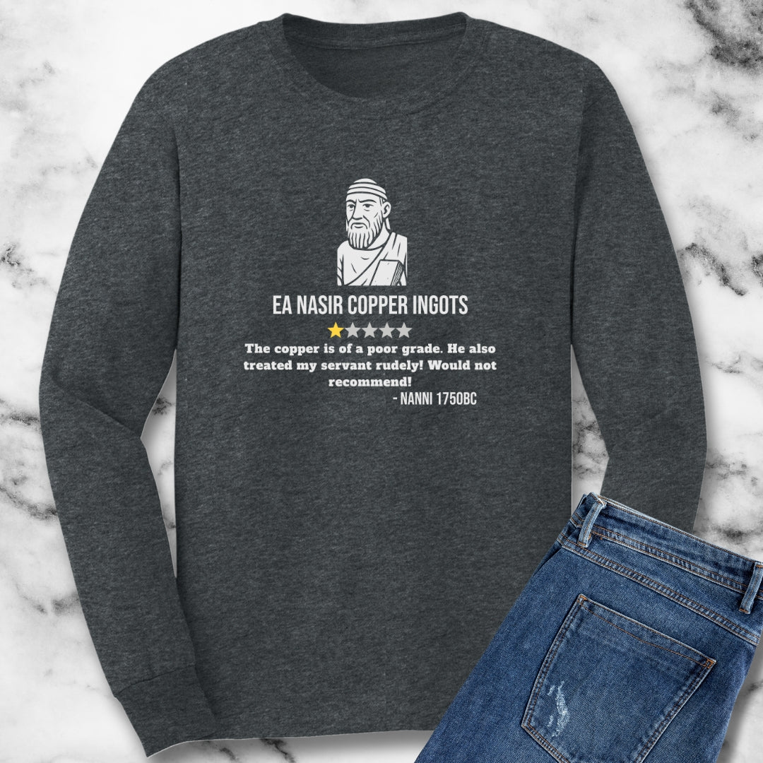 Ea Nasir 1 Star Review Copper Dealer Unisex Long Sleeve Tee
