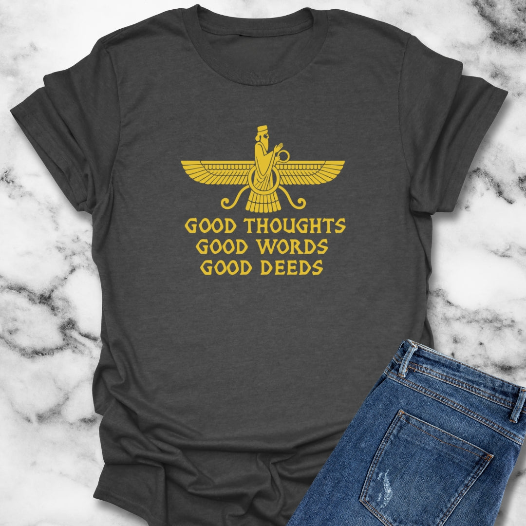 Faravahar Winged Symbol Zoroastrianism Persian Empire T-Shirt