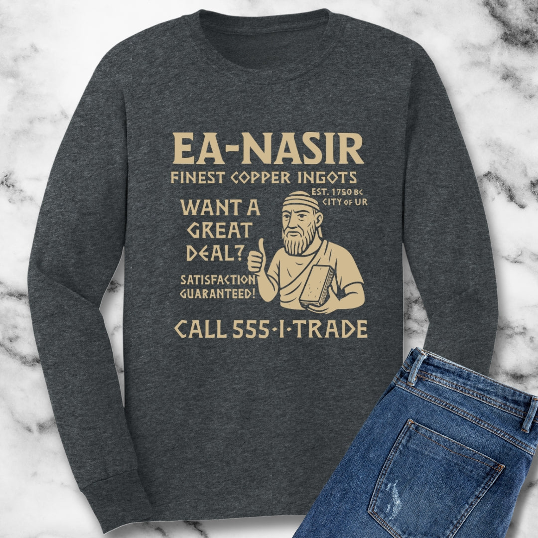 Ea Nasir Copper Dealer Ad Unisex Long Sleeve Tee