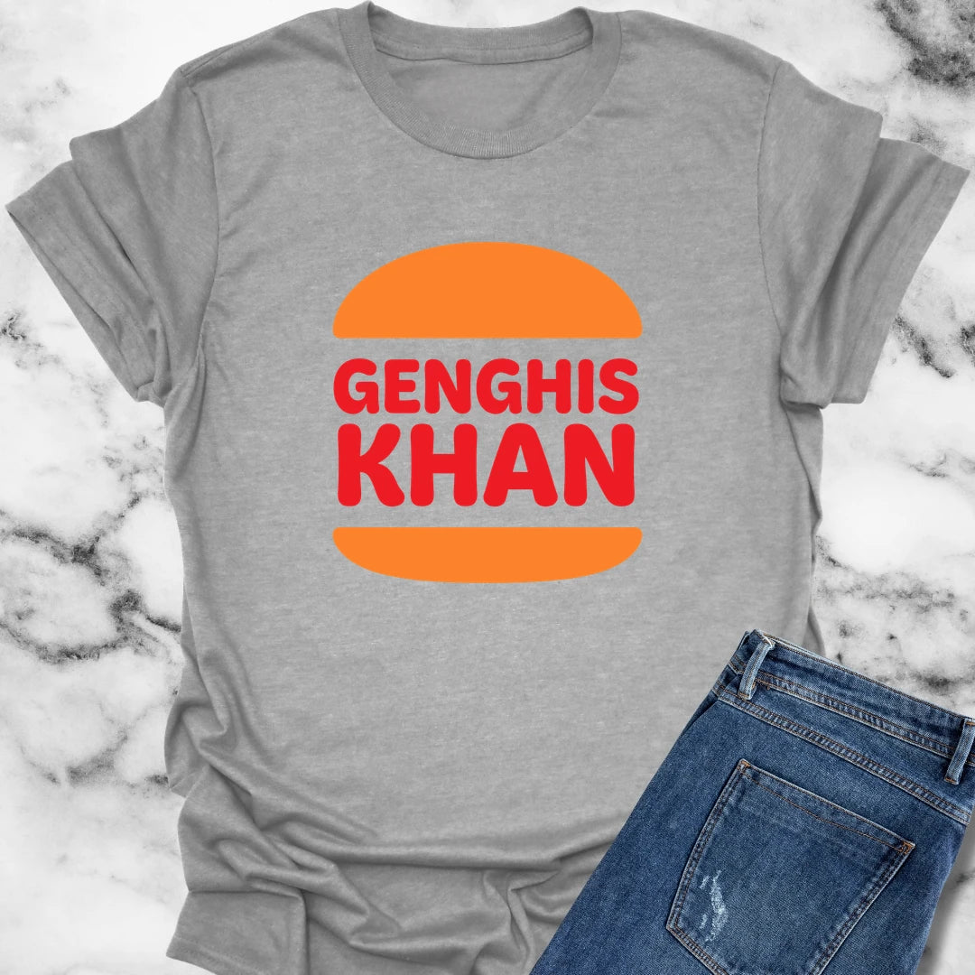 Genghis Khan Burger Logo T-Shirt