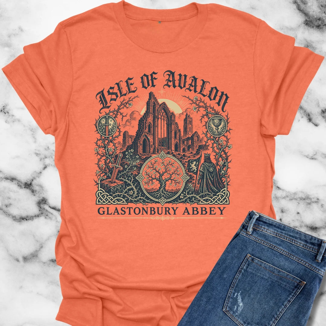 Glastonbury Abbey Isle of Avalon T-Shirt