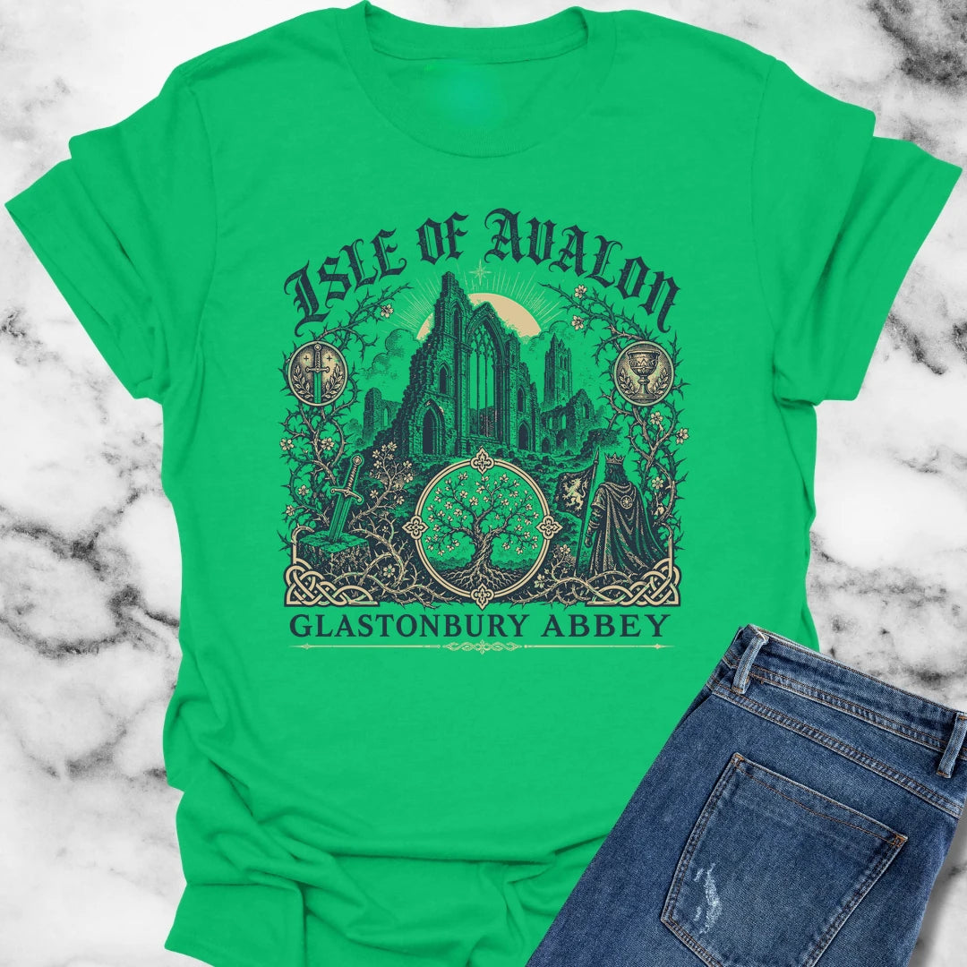 Glastonbury Abbey Isle of Avalon T-Shirt