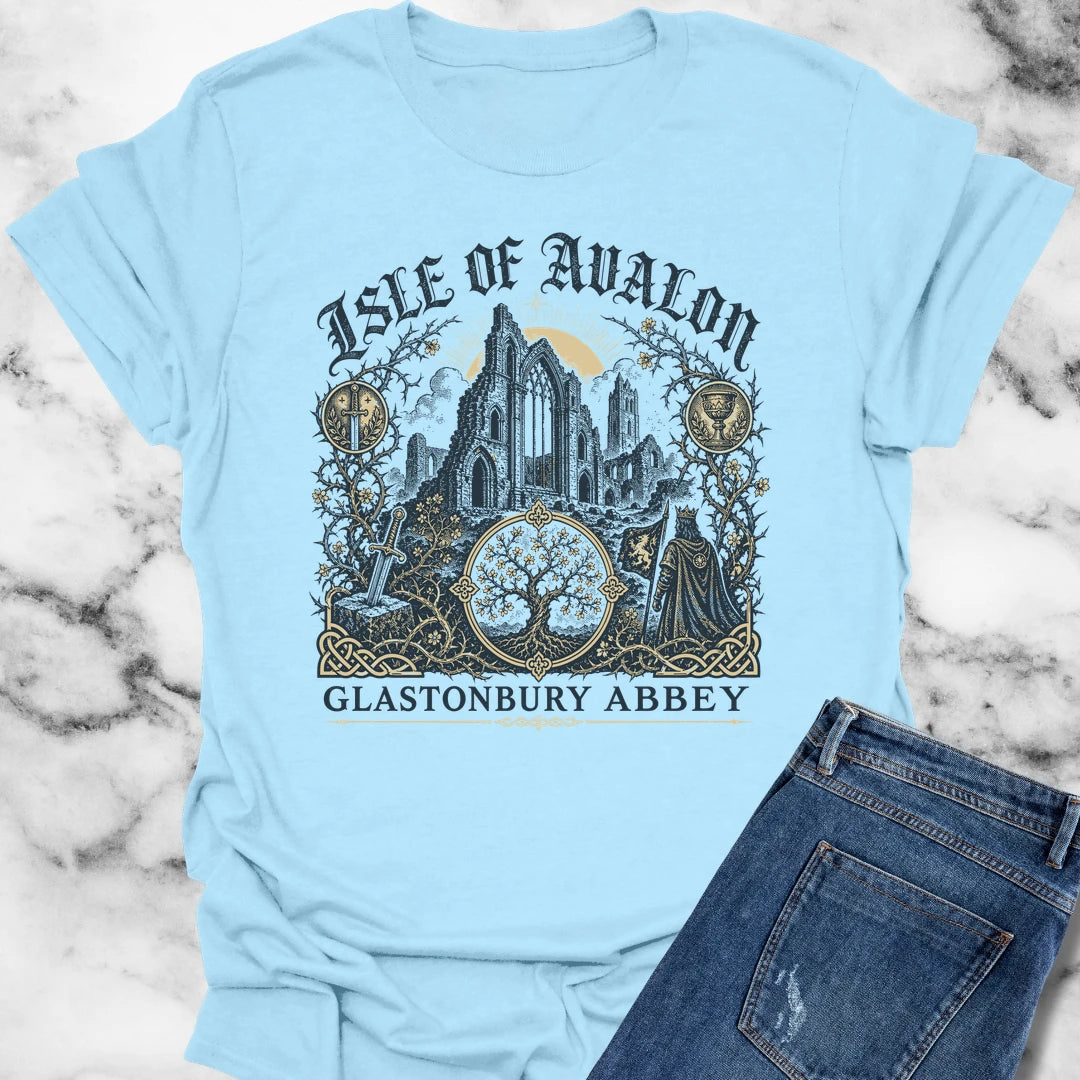Glastonbury Abbey Isle of Avalon T-Shirt