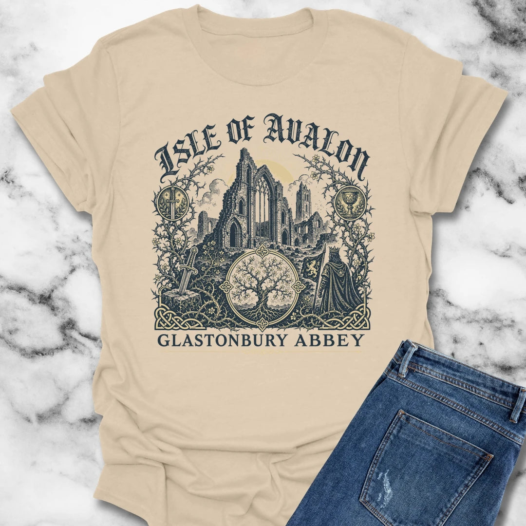 Glastonbury Abbey Isle of Avalon T-Shirt