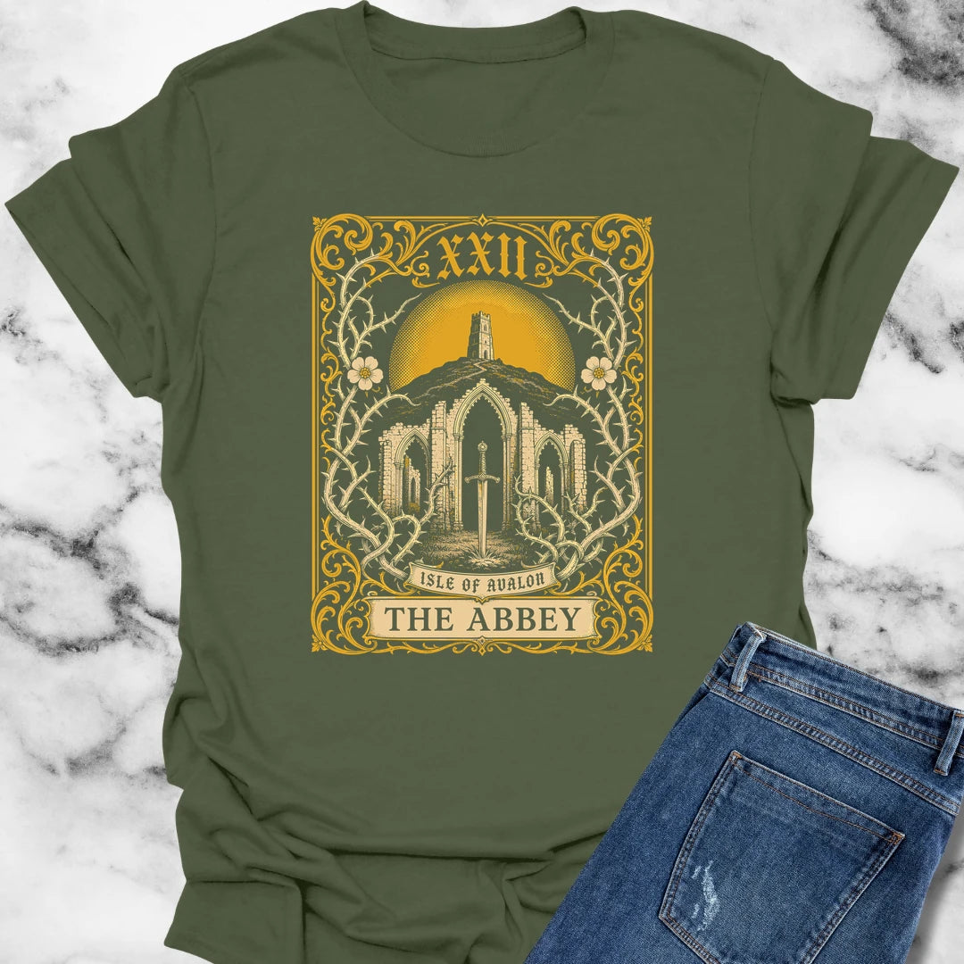 Glastonbury Abbey Tarot T-Shirt