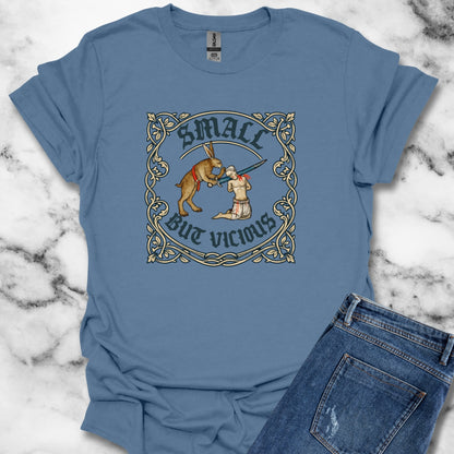 Small But Vicious Rabbit Medieval Marginalia T-Shirt