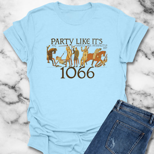 Party Like It's 1066 Knights from Bayeux Tapestry T-Shirt