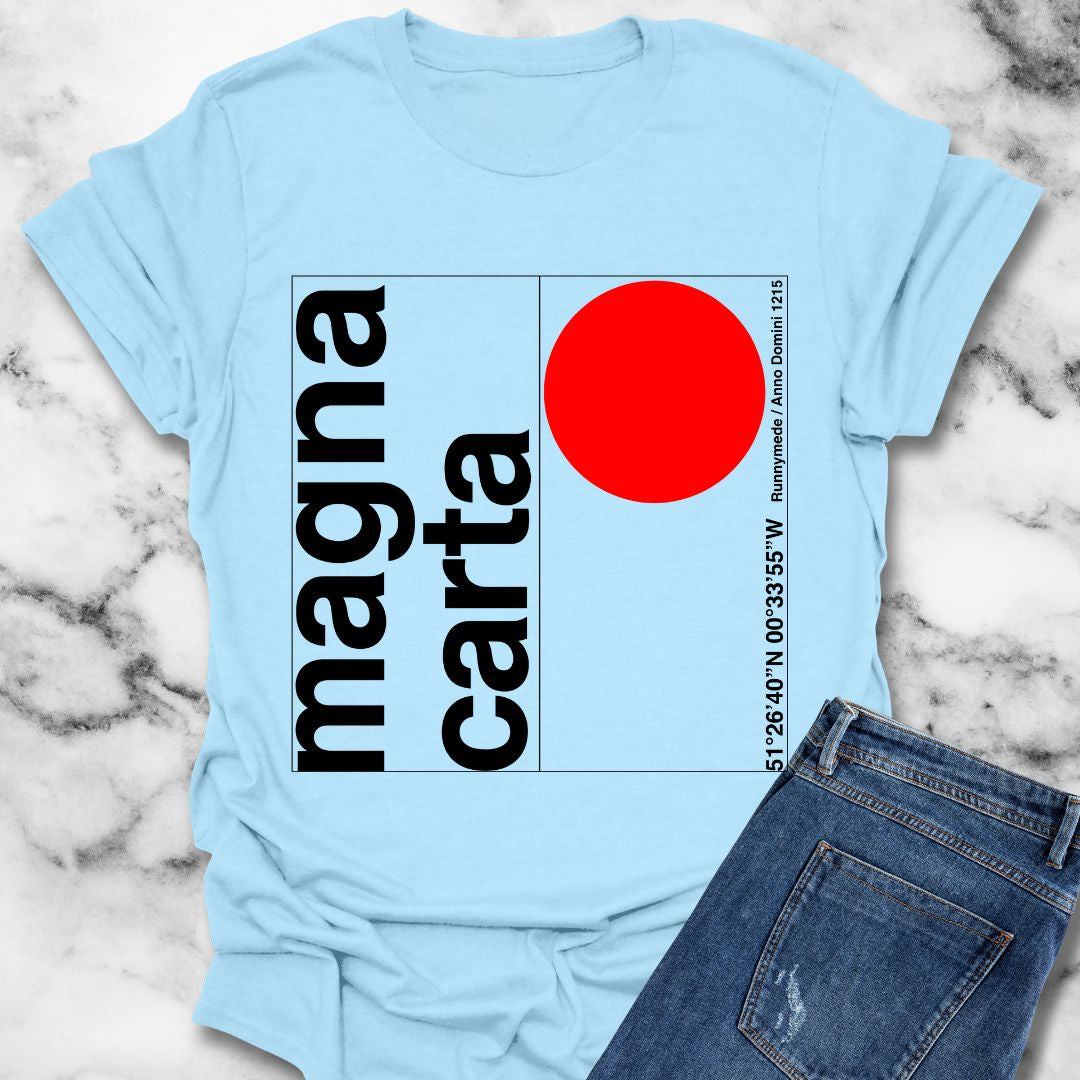 Minimalist Typography Magna Carta T-Shirt