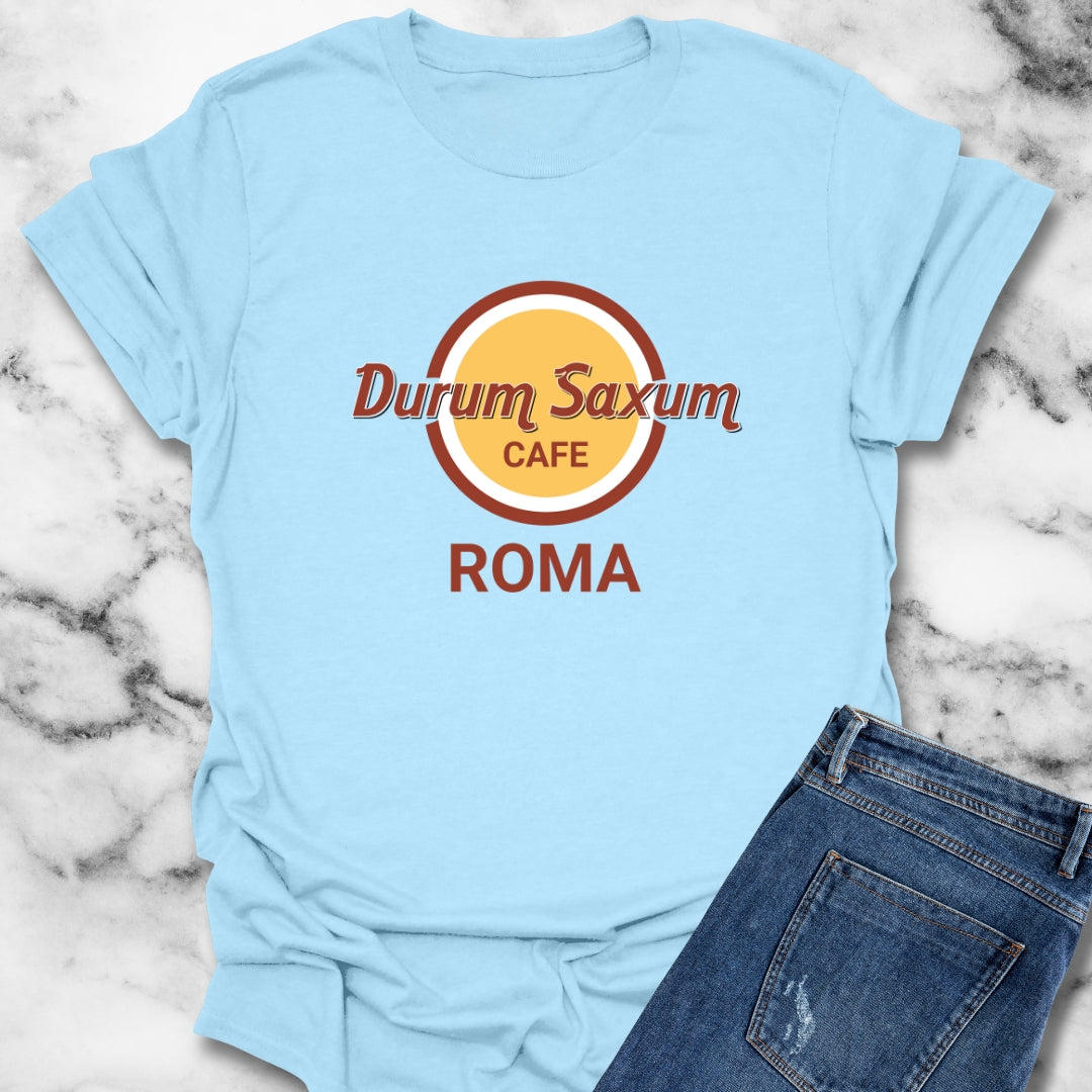 Durum Saxum Roma Hard Rock in Latin T-Shirt