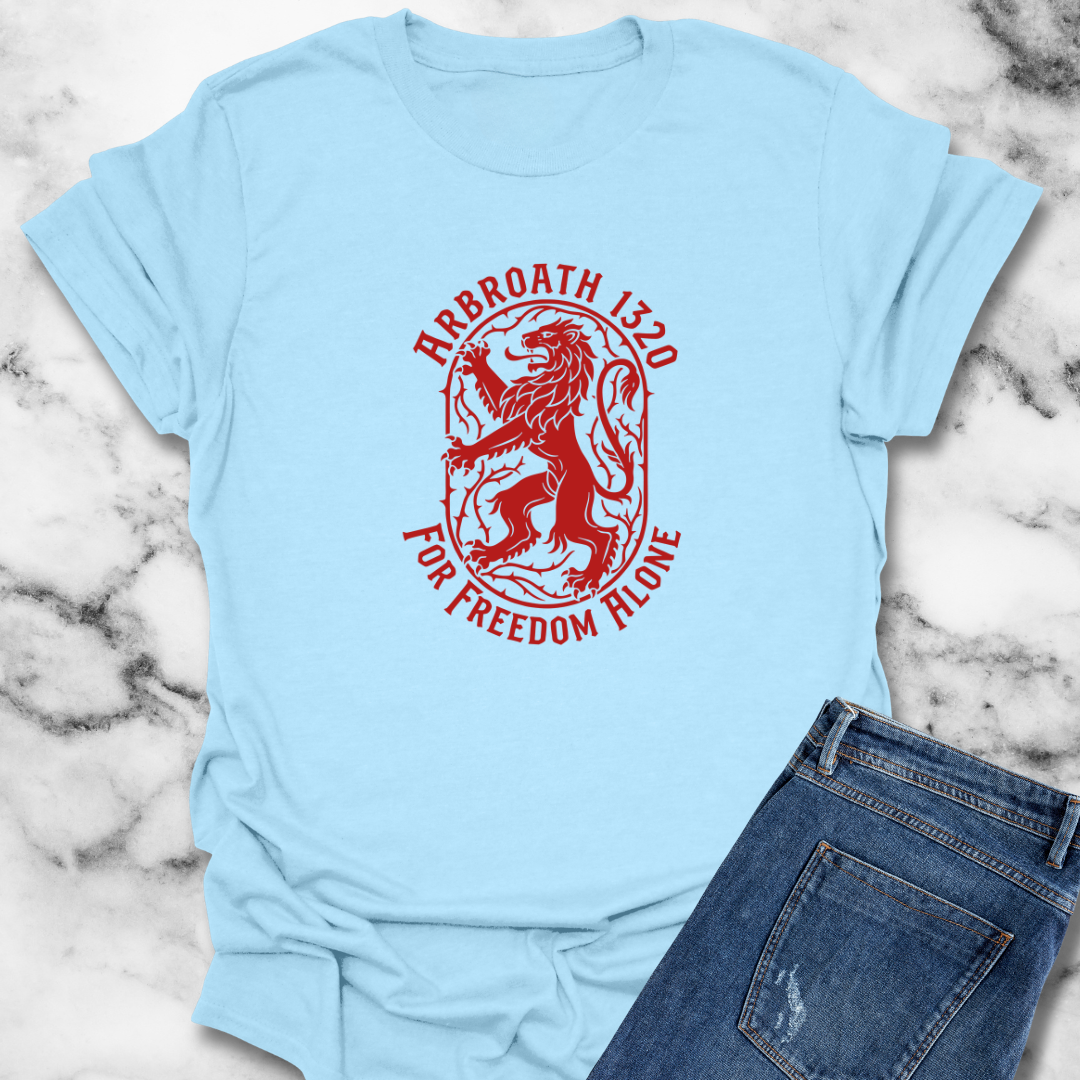 Document of Arbroath For Freedom Alone Scotland Unisex Lightweight T-Shirt