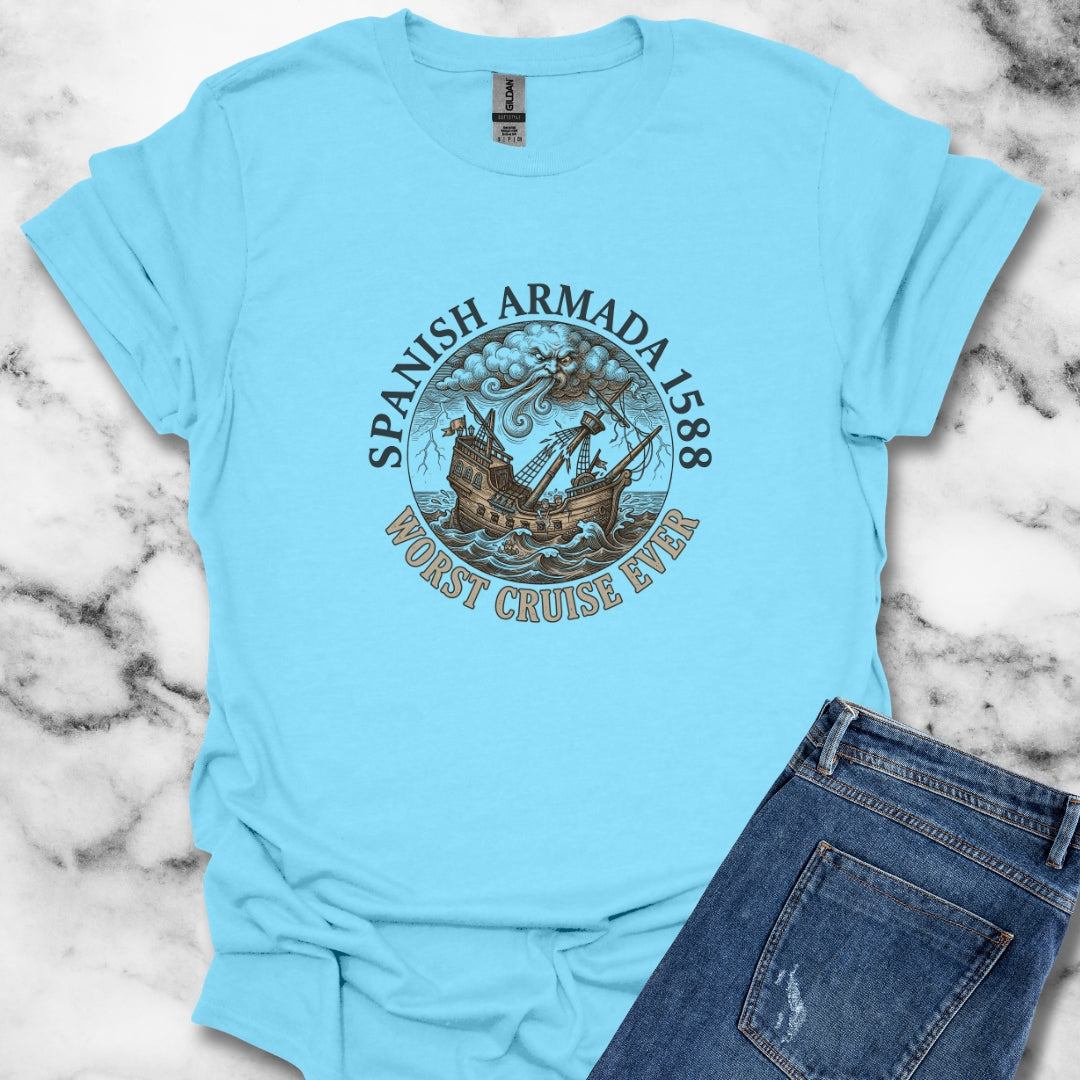 Spanish Armada Worst Cruise Ever Unisex Lightweight T-Shirt