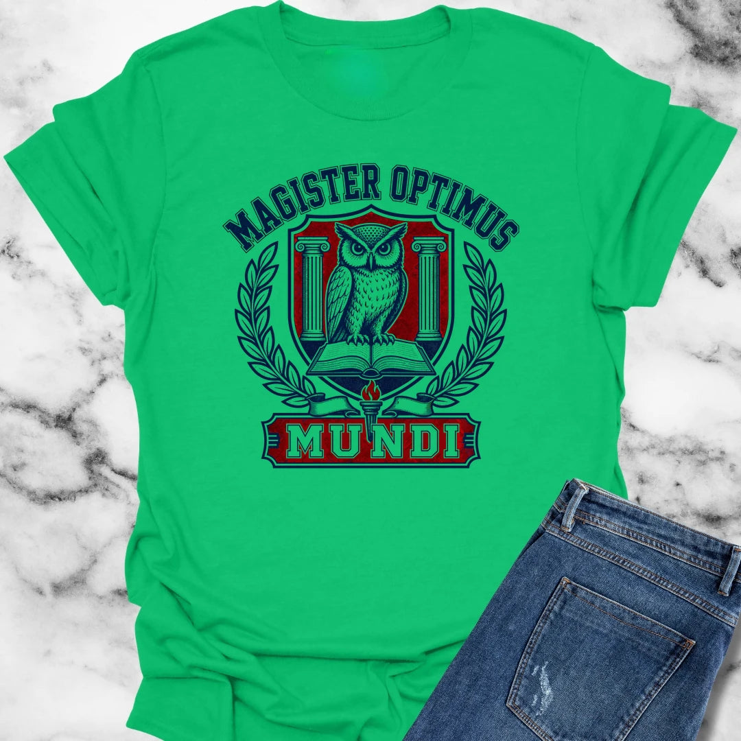 Magister Optimus Mundi Owl T-Shirt