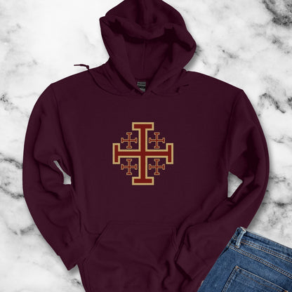 Jerusalem Crosses Crusaders Unisex Heavy Blend™ Hooded Sweatshirt