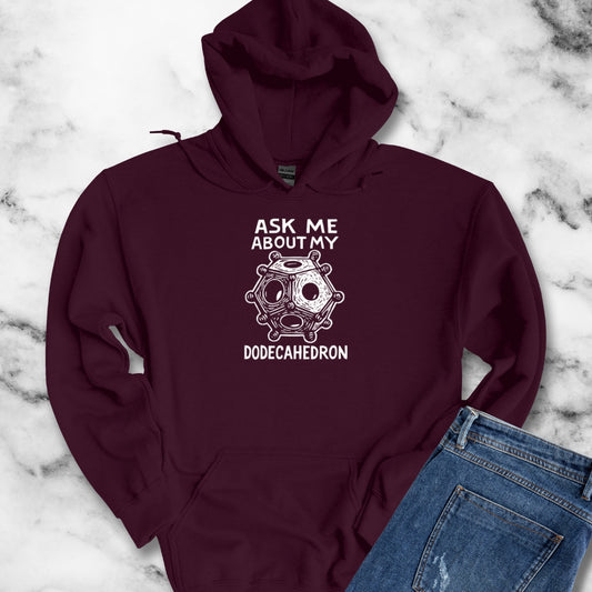 Ask Me About My Dodecahedron Unisex Heavy Blend™ Hooded Sweatshirt