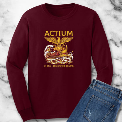 Battle of Actium Empire Begins Long Sleeve Tee