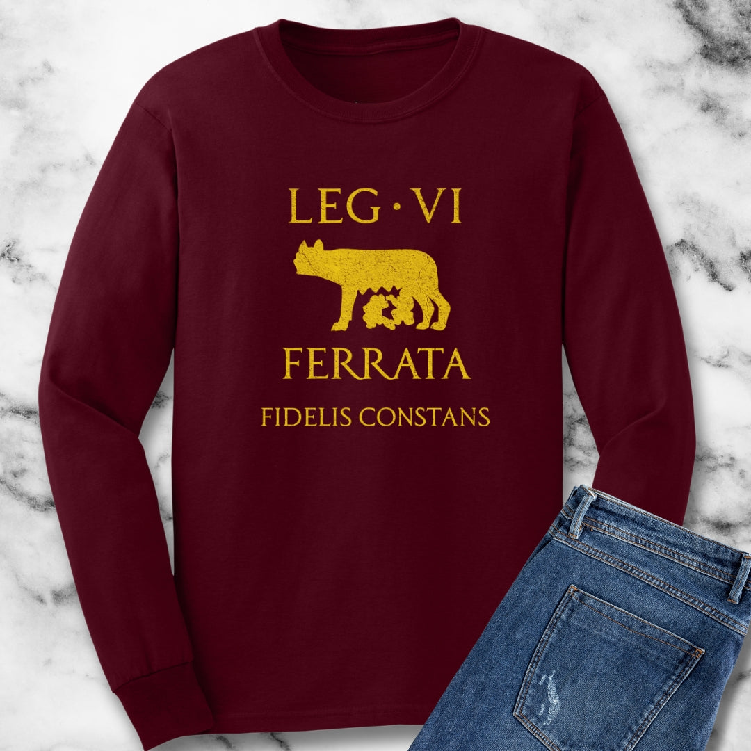 Legio VI Ferrata She Wolf  Roman Legion Unisex Long Sleeve Tee