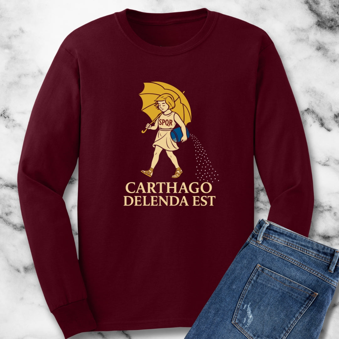 Carthago Delenda Est Morton's Girl Unisex Long Sleeve Tee