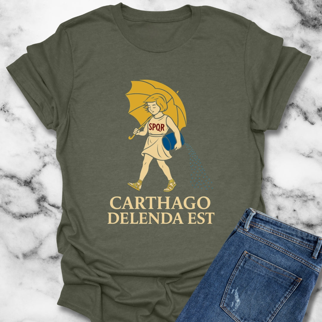 Carthago Delenda Est Morton's Salt Parody Logo Unisex T-Shirt
