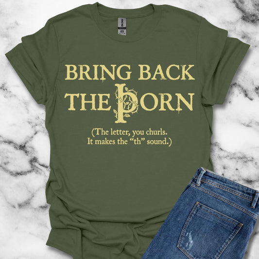 Bring Back the Thorn Old English Letter Lightweight Unisex T-shirt