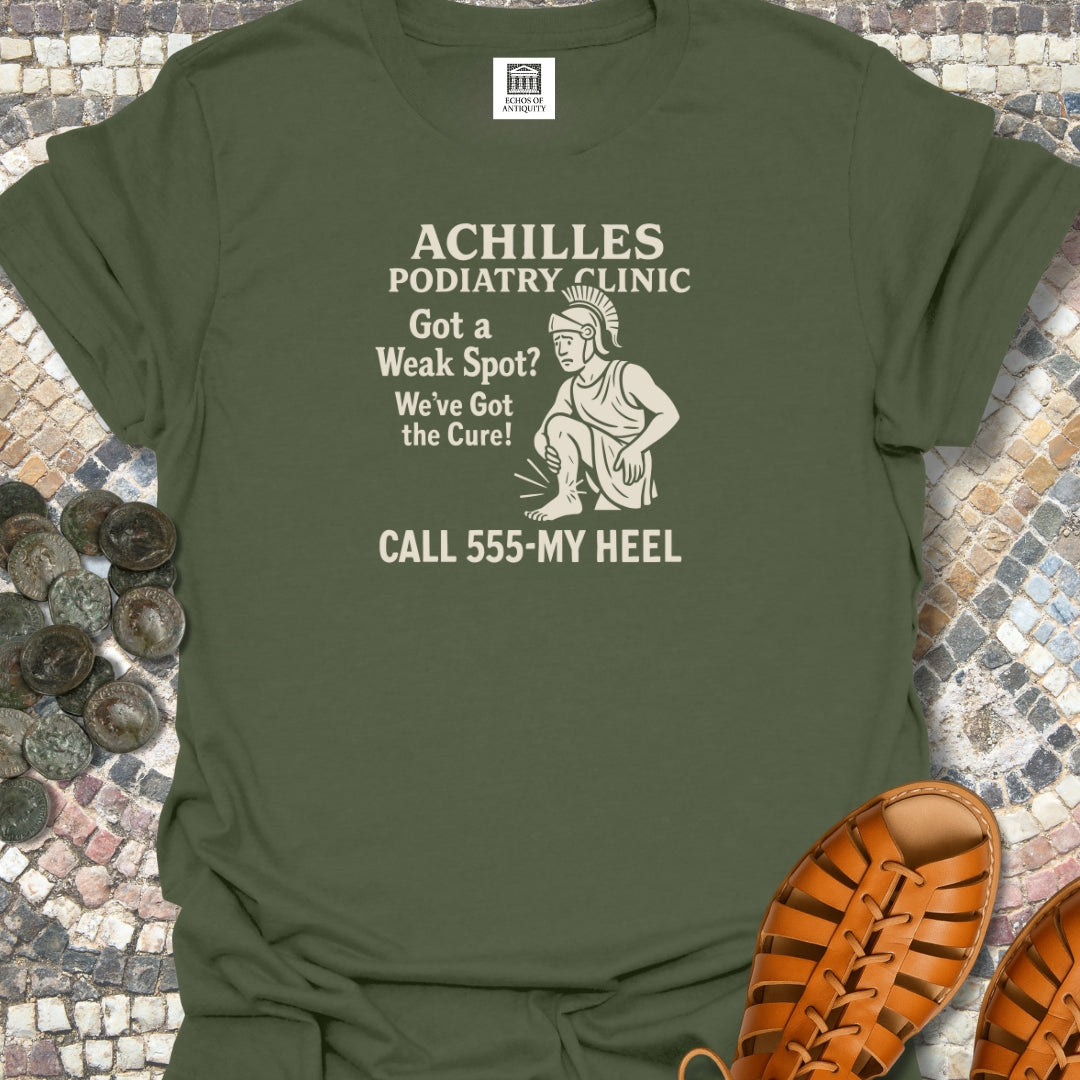 Achilles Podiatry Clinic Heel T-Shirt
